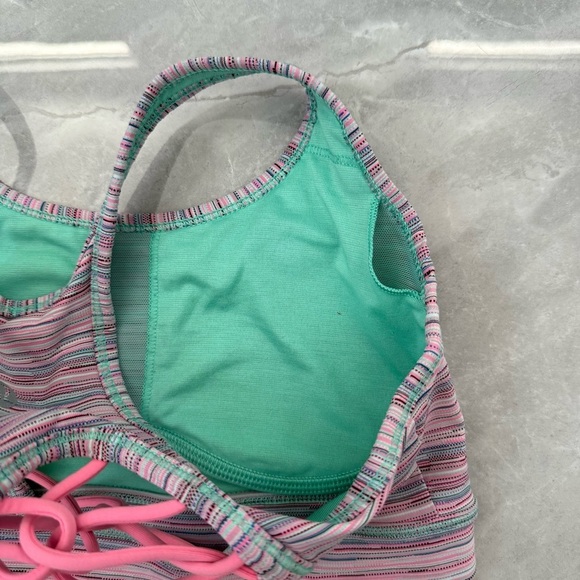 Women’s Lululemon Sweaty Or Not Sports Bra II Strappy Reflective Size 4 - Picture 12 of 16